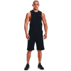 Under Armour Mens Sportstyle Left Chest Cut-Off Tee -Under Armour Shop Rebel 56651701 01 black hi res