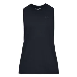 Under Armour Mens Sportstyle Left Chest Cut-Off Tee -Under Armour Shop Rebel 56651701 03 black hi res