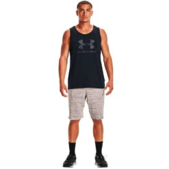 Under Armour Mens Sportstyle Logo Tank 8 Under Armour Mens Sportstyle Logo Tank -Under Armour Shop Rebel 57567701 01 black hi res