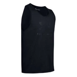 Under Armour Mens Sportstyle Logo Tank 10 Under Armour Mens Sportstyle Logo Tank -Under Armour Shop Rebel 57567701 03 black hi res