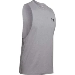 Under Armour Mens Sportstyle Left Chest Cut-Off T-Shirt