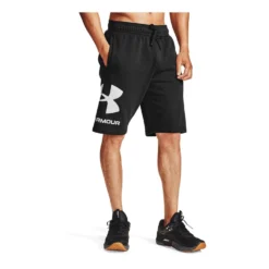 Under Armour Mens Rival Fleece Big Logo Shorts -Under Armour Shop Rebel 59249101 02 black hi res