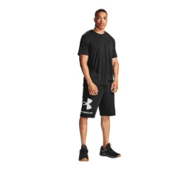 Under Armour Mens Rival Fleece Big Logo Shorts -Under Armour Shop Rebel 59249101 03 black hi res