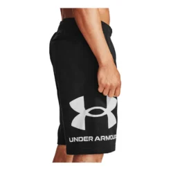 Under Armour Mens Rival Fleece Big Logo Shorts -Under Armour Shop Rebel 59249101 04 black hi res