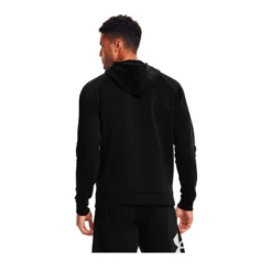 Under Armour Mens Rival Big Logo Hoodie -Under Armour Shop Rebel 60272401 02 black hi res
