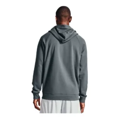 Under Armour Mens Rival Full Zip Cotton Hoodie -Under Armour Shop Rebel 60273201 02 grey hi res
