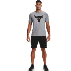 Under Armour Mens Project Rock Terry Shorts -Under Armour Shop Rebel 60275201 04 black hi res
