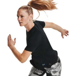 Under Armour Womens UA Rush Tee -Under Armour Shop Rebel 60306301 03 black hi res