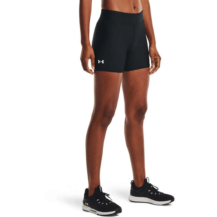 Under Armour Womens HeatGear Armour Mid-Rise Middy Shorts 3 Under Armour Womens HeatGear Armour Mid-Rise Middy Shorts - Image 3