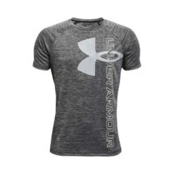 Under Armour Boys Tech Split Logo Hybrid Tee