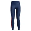 Under Armour Womens HeatGear No-Slip Waistband Branded Full Length Tights Navy XS
