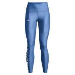 Under Armour Womens HeatGear Wordmark Branded Tights Blue XS -Under Armour Shop Rebel 61202901 04 blue hi res