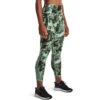 Under Armour Womens HeatGear No-Slip Waistband Ankle Tights Green XS