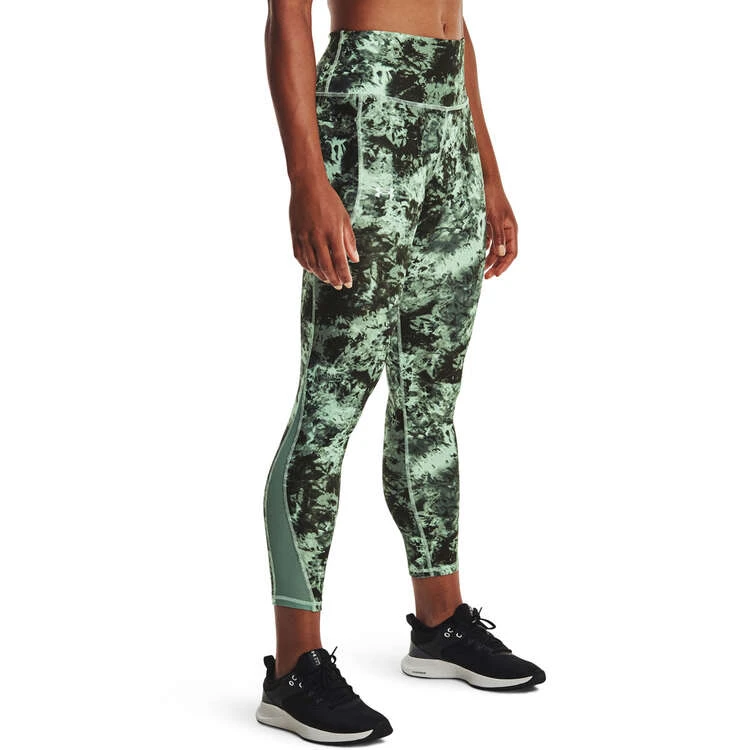 Under Armour Womens HeatGear No-Slip Waistband Ankle Tights Green XS 1 Under Armour Womens HeatGear No-Slip Waistband Ankle Tights Green XS
