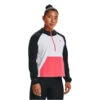 Under Armour Womens Woven Half Zip Hoodie White M