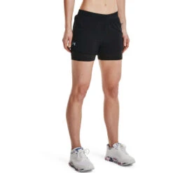 Under Armour Womens Iso-Chill 2 In 1 Shorts -Under Armour Shop Rebel 61209701 01 black hi res