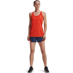 Under Armour Womens Tech Twist Tank Orange XS -Under Armour Shop Rebel 61211801 01 orange hi res