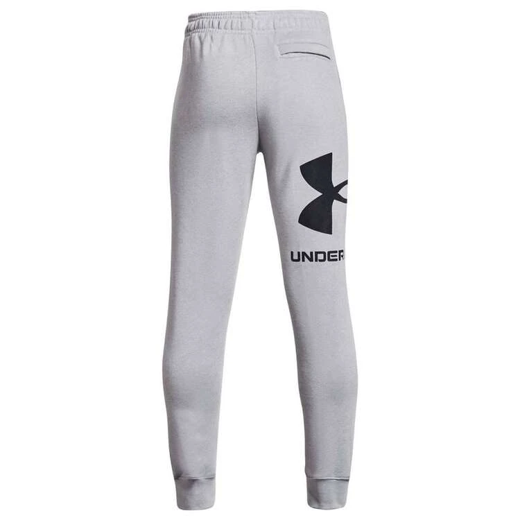 Under Armour Boys Rival Fleece Logo Jogger Pants Grey/Black S S 2 Under Armour Boys Rival Fleece Logo Jogger Pants Grey/Black S S - Image 2