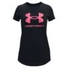 Under Armour Girls Live Sportstyle Graphic Tee Black/Pink XS XS