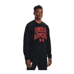 Under Armour Mens Rival Terry Crew Black M