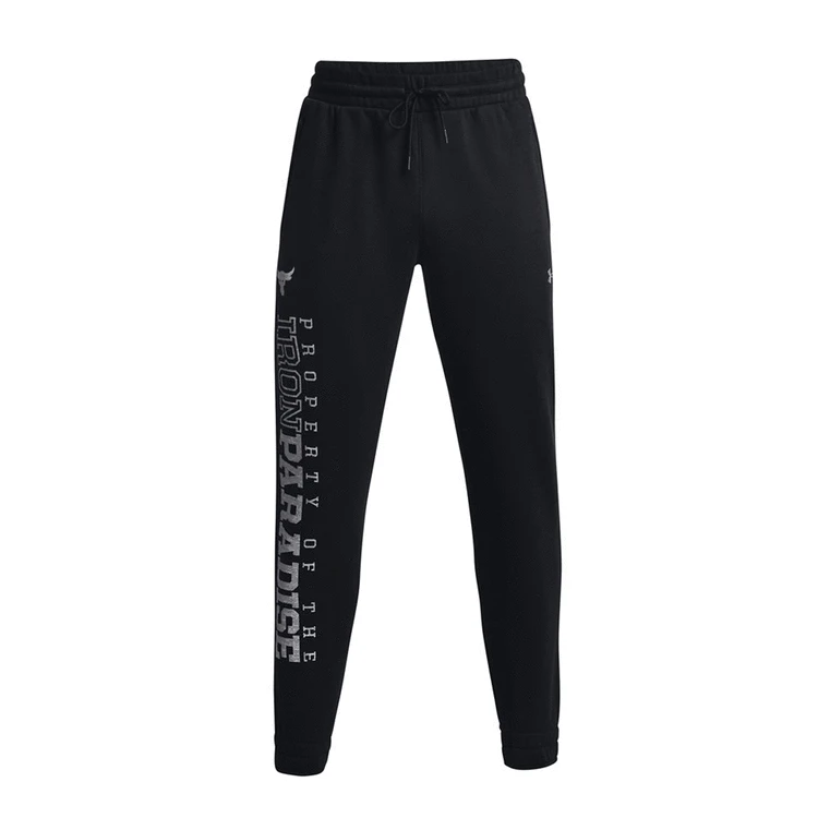 Under Armour Project Rock Charged Cotton Fleece Joggers Black S 1 Under Armour Project Rock Charged Cotton Fleece Joggers Black S