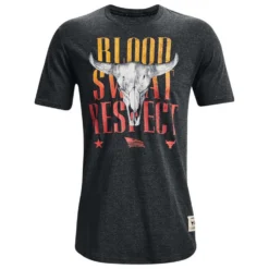 Under Armour Project Rock Blood Sweat Respect Mens Tee -Under Armour Shop Rebel 61255701 02 black hi res