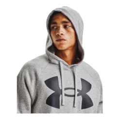 Under Armour Mens Rival Fleece Big Logo Hoodie -Under Armour Shop Rebel 61262901 02 grey hi res
