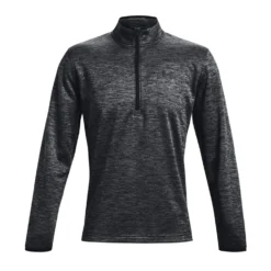 Under Armour Mens Armour Fleece 1/2 Zip Sweatshirt Black S
