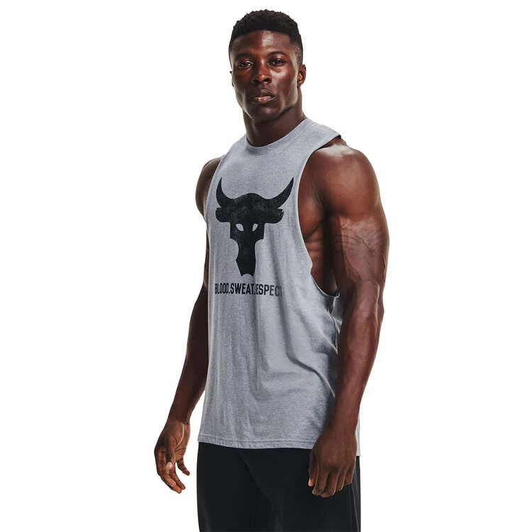 Under Armour Mens Project Rock Brahma Bull Tank 1 Under Armour Mens Project Rock Brahma Bull Tank