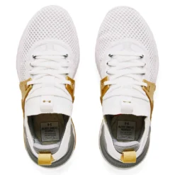 Under Armour Project Rock 4 Womens Training Shoes White/Gold US 6 -Under Armour Shop Rebel 61412401 02 whitegold hi res