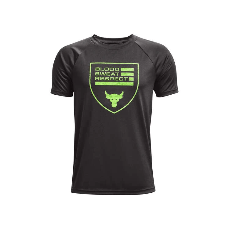 Under Armour Boys Project Rock Blood Sweat Respect Tee 1 Under Armour Boys Project Rock Blood Sweat Respect Tee