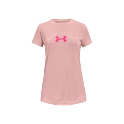 Under Armour Girls Tech Twist Arch Tee Pink S