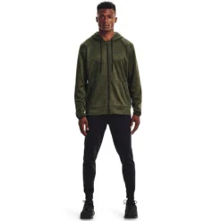 Under Armour Mens Armour Fleece Full Zip Hoodie 7 Under Armour Mens Armour Fleece Full Zip Hoodie -Under Armour Shop Rebel 62324201 02 green hi res