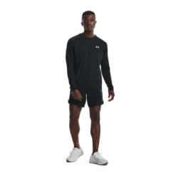 Under Armour Mens UA Streaker Long Sleeve Running Tee -Under Armour Shop Rebel 62325101 02 black hi res