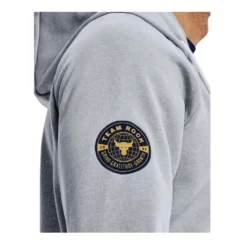 Under Armour Project Rock Mens Heavyweight Full-Zip Hoodie -Under Armour Shop Rebel 62328001 01 grey hi res