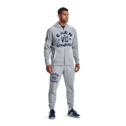 Under Armour Project Rock Mens Heavyweight Full-Zip Hoodie -Under Armour Shop Rebel 62328001 02 grey hi res