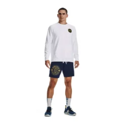 Under Armour Project Rock Earn Greatness Mens Sweatshirt White M -Under Armour Shop Rebel 62328501 02 white hi res