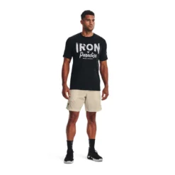 Under Armour Project Rock Mens Iron Paradise Tee -Under Armour Shop Rebel 62329101 03 black hi res