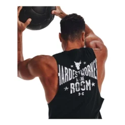 Under Armour Project Rock Hardest Worker Tank -Under Armour Shop Rebel 62329801 02 black hi res