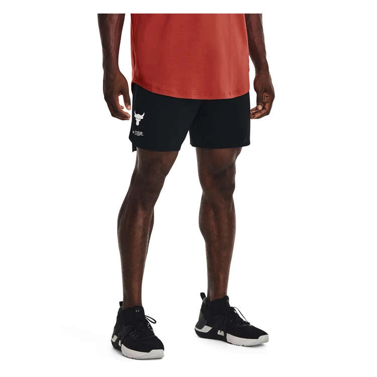 Under Armour Project Rock Mens Mesh Shorts Black S 1 Under Armour Project Rock Mens Mesh Shorts Black S
