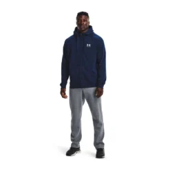 Under Armour Mens Rival Fleece Full-Zip Hoodie -Under Armour Shop Rebel 62332701 02 navy hi res