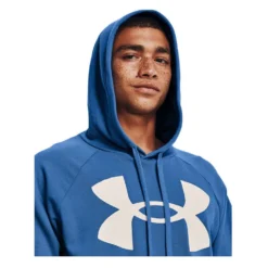 Under Armour Mens Rival Fleece Big Logo Hoodie -Under Armour Shop Rebel 62333201 01 blue hi res