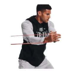 Under Armour Mens UA Rival Fleece WTW Sleeveless Hoodie -Under Armour Shop Rebel 62333501 02 black hi res