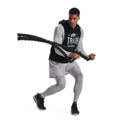 Under Armour Mens UA Rival Fleece WTW Sleeveless Hoodie -Under Armour Shop Rebel 62333501 03 black hi res