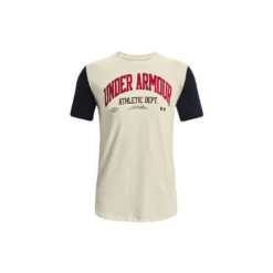 Under Armour Mens Rival Terry Athletic Department Colourblock Tee Grey M