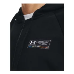 Under Armour Mens UA Rival Fleece Chroma Full-Zip Hoodie -Under Armour Shop Rebel 62335901 01 black hi res