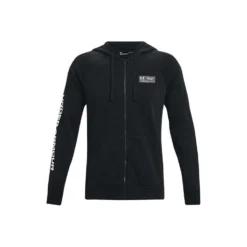 Under Armour Mens UA Rival Fleece Chroma Full-Zip Hoodie -Under Armour Shop Rebel 62335901 03 black hi res