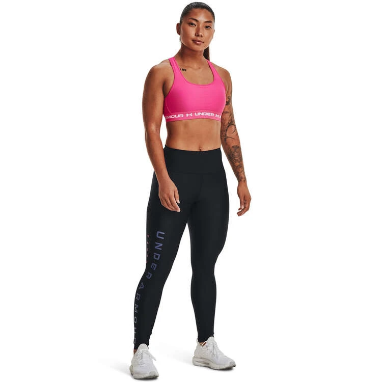 Under Armour Womens HeatGear Armour Branded Tights Black XS 3 Under Armour Womens HeatGear Armour Branded Tights Black XS - Image 3