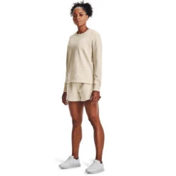 Under Armour Womens UA Rival Fleece Oversized Crew Sweatshirt -Under Armour Shop Rebel 62383901 01 grey hi res