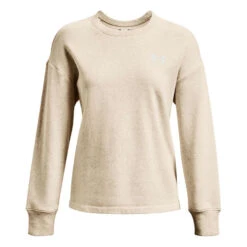 Under Armour Womens UA Rival Fleece Oversized Crew Sweatshirt -Under Armour Shop Rebel 62383901 03 grey hi res